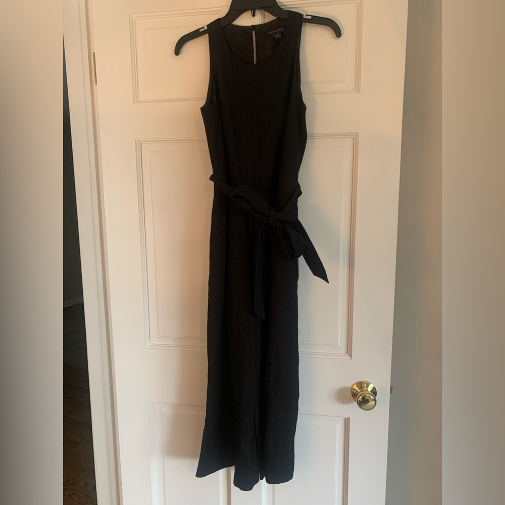 Banana Republic black Linen Jumpsuit